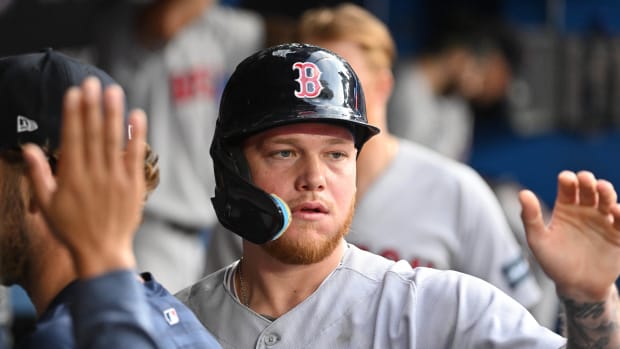 Verdugo during the Red Sox's 4-3 loss to the Blue Jays on Sept. 16, 2023.